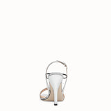 WOMEN'S FENDI Silver leather sandals