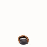 WOMEN'S FENDI Brown sheepskin slides
