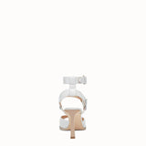 WOMEN'S FENDI White leather sandals