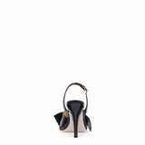 WOMEN'S FENDI Black leather sandals
