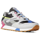WOMEN'S REEBOK CLASSIC LEATHER ATI 90S SKULL GREY / BLK / PINK / LIME