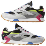 WOMEN'S REEBOK CLASSIC LEATHER ATI 90S SKULL GREY / BLK / PINK / LIME