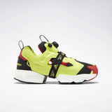 WOMEN'S REEBOK INSTAPUMP FURY BOOST SHOES BLACK / HYPERGREEN / RBK RED