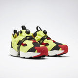 WOMEN'S REEBOK INSTAPUMP FURY BOOST SHOES BLACK / HYPERGREEN / RBK RED