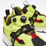 WOMEN'S REEBOK INSTAPUMP FURY BOOST SHOES BLACK / HYPERGREEN / RBK RED