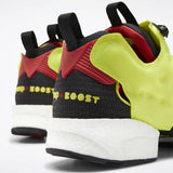 WOMEN'S REEBOK INSTAPUMP FURY BOOST SHOES BLACK / HYPERGREEN / RBK RED