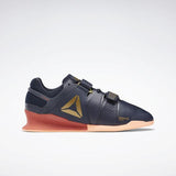 WOMEN'S REEBOK LEGACY LIFTER SHOES HERITAGE NAVY / ROSETTE / SUNGLOW