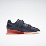 WOMEN'S REEBOK LEGACY LIFTER SHOES HERITAGE NAVY / ROSETTE / SUNGLOW