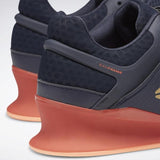 WOMEN'S REEBOK LEGACY LIFTER SHOES HERITAGE NAVY / ROSETTE / SUNGLOW