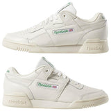 WOMEN'S REEBOK WORKOUT LO PLUS CHALK / PAPER WHT / GREEN